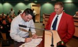 Newly elected councilmembers, Chad Billingsley and Stuart Lyons, were sworn in during Tuesday night's final council meeting of 2018.